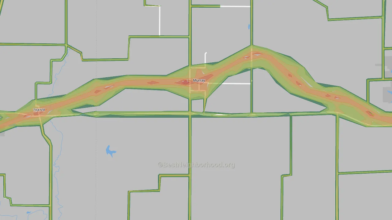 50174, IA Map of Noise Levels in 50174
