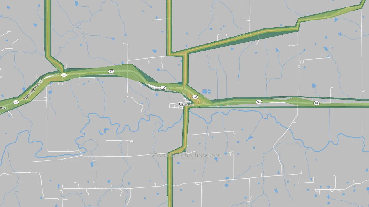 50218, IA Map of Noise Levels in 50218