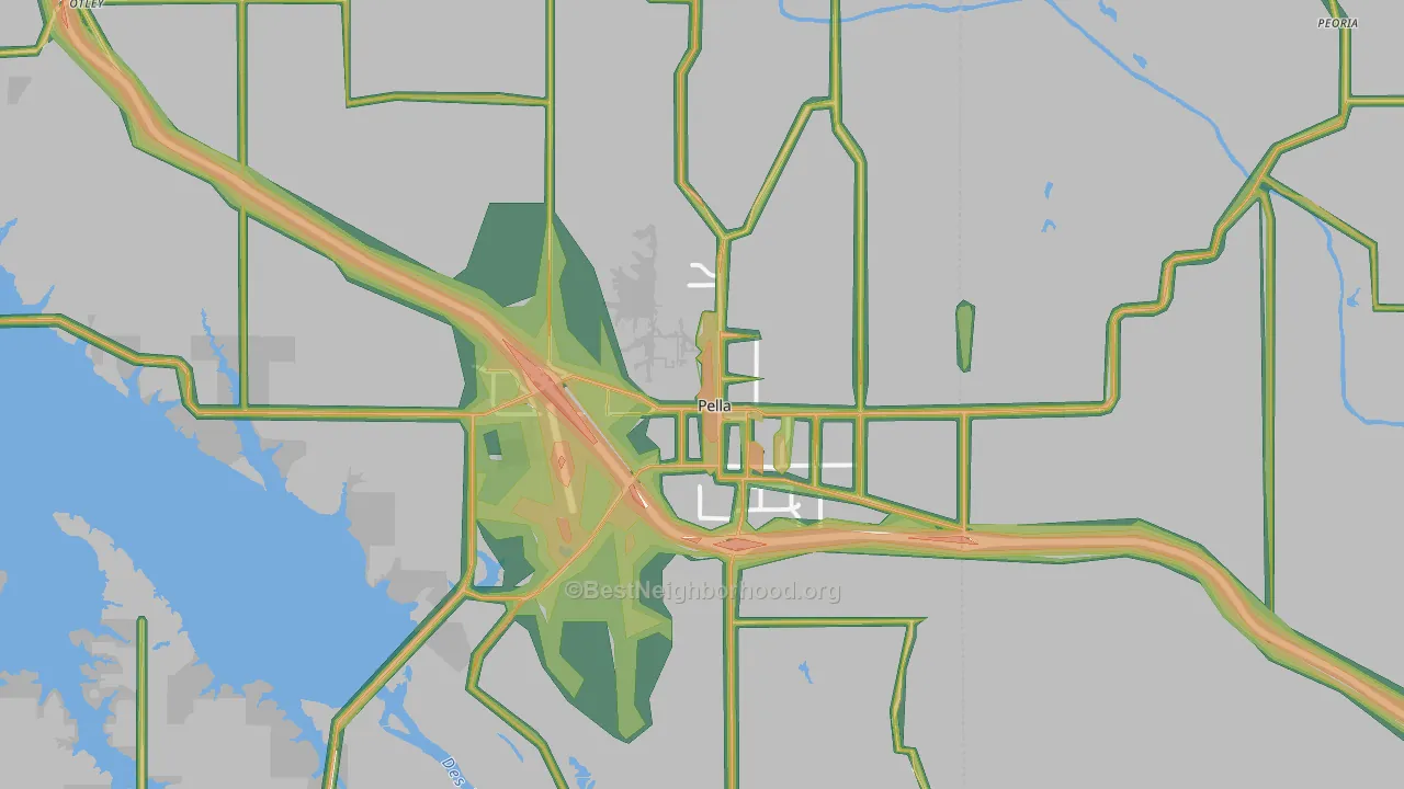 50219, IA Map of Noise Levels in 50219