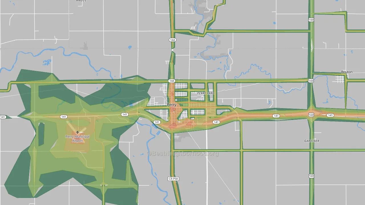 50220, IA Map of Noise Levels in 50220