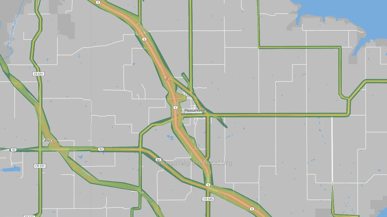 50225, IA Map of Noise Levels in 50225