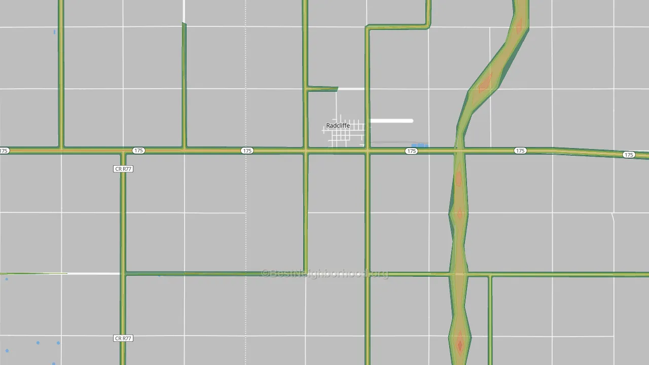50230, IA Map of Noise Levels in 50230