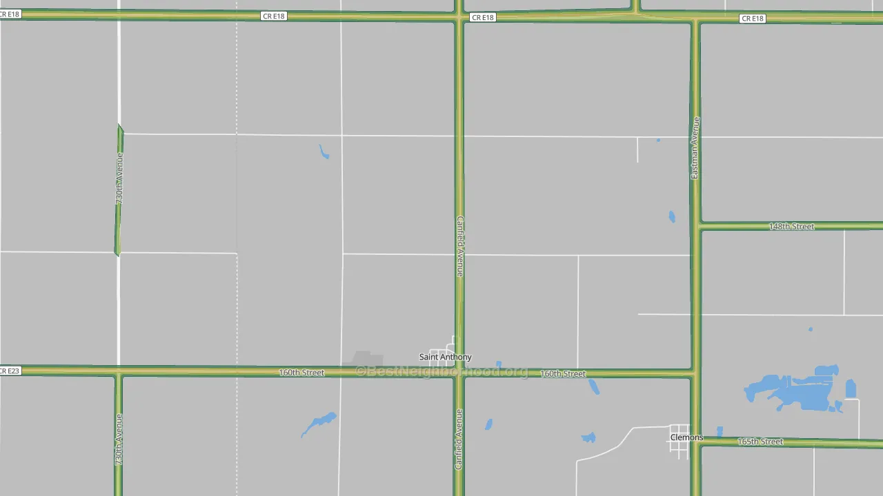 50239, IA Map of Noise Levels in 50239