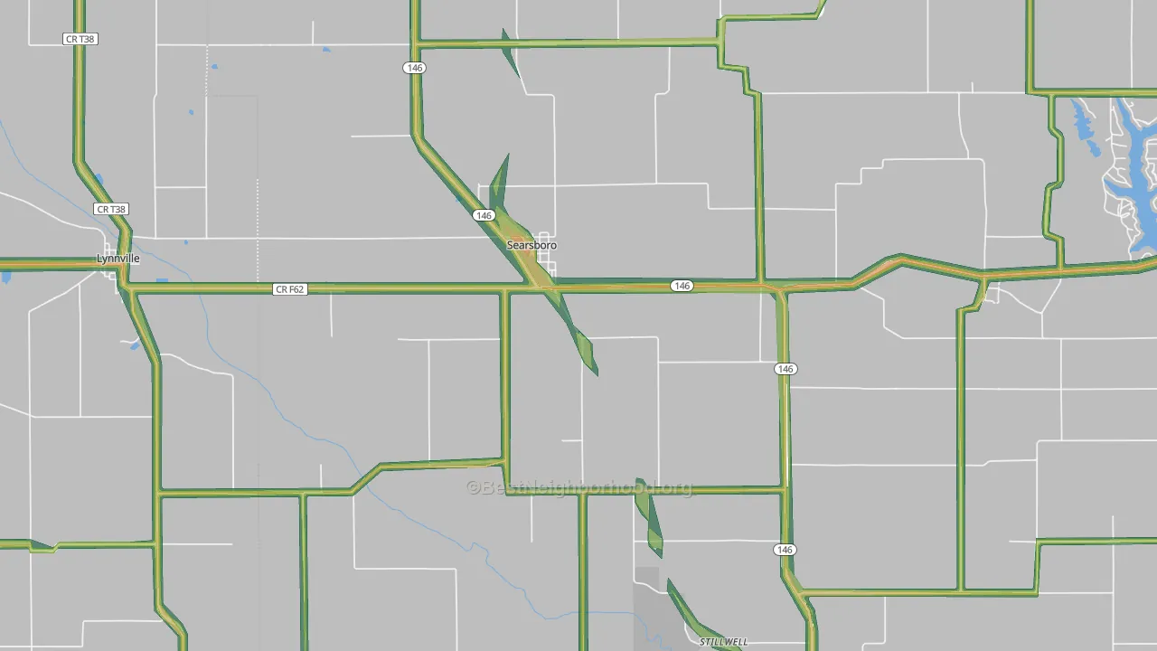 50242, IA Map of Noise Levels in 50242