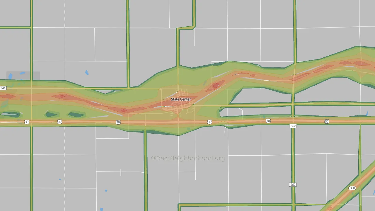 50247, IA Map of Noise Levels in 50247