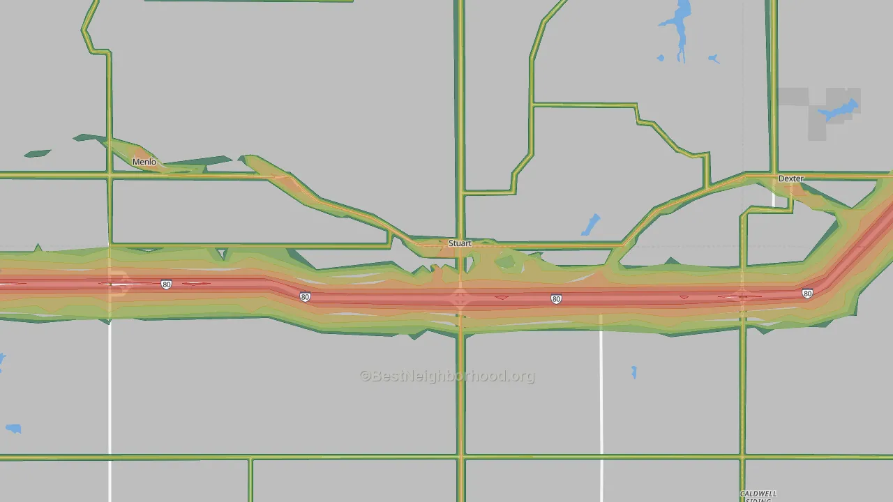 50250, IA Map of Noise Levels in 50250