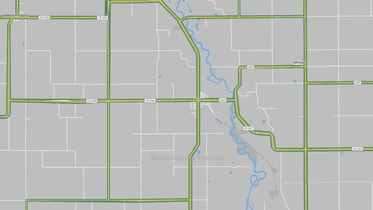 50258, IA Map of Noise Levels in 50258