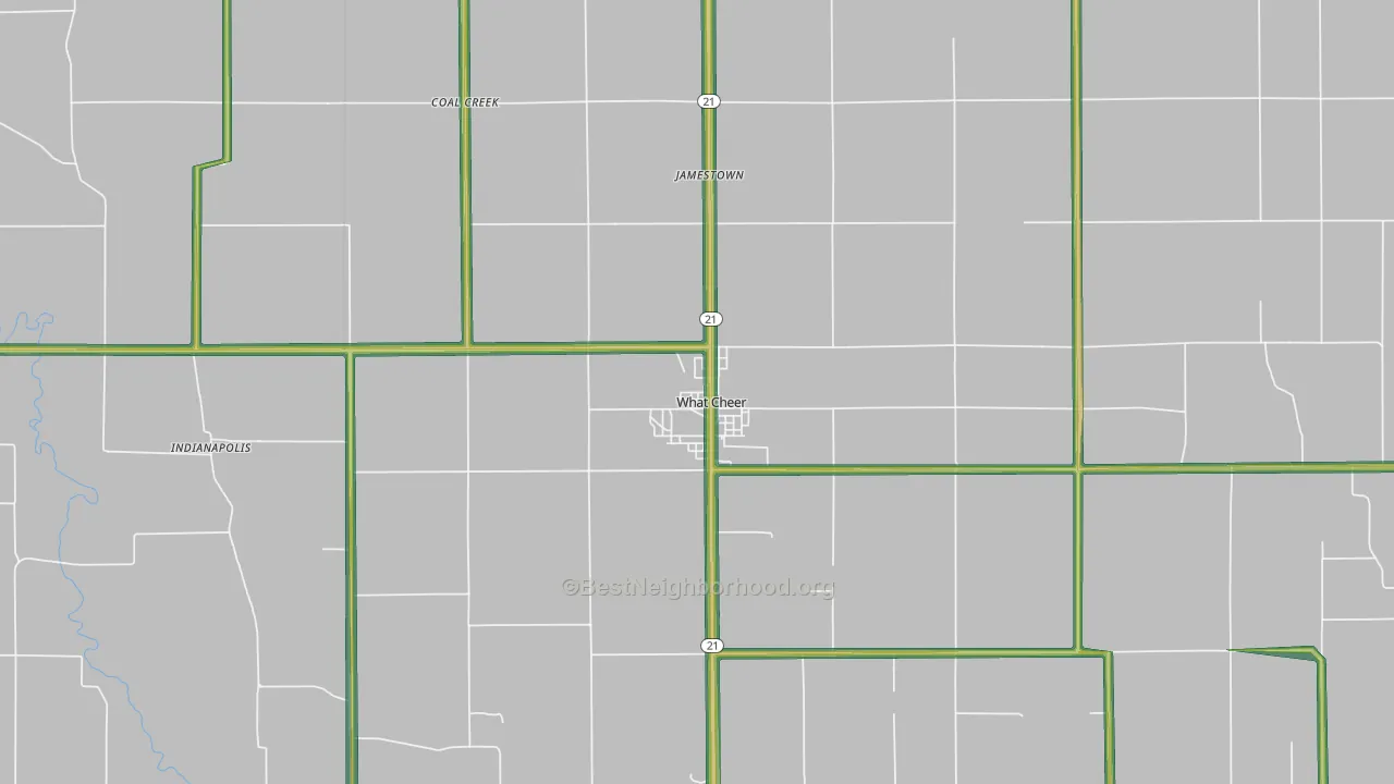 50268, IA Map of Noise Levels in 50268