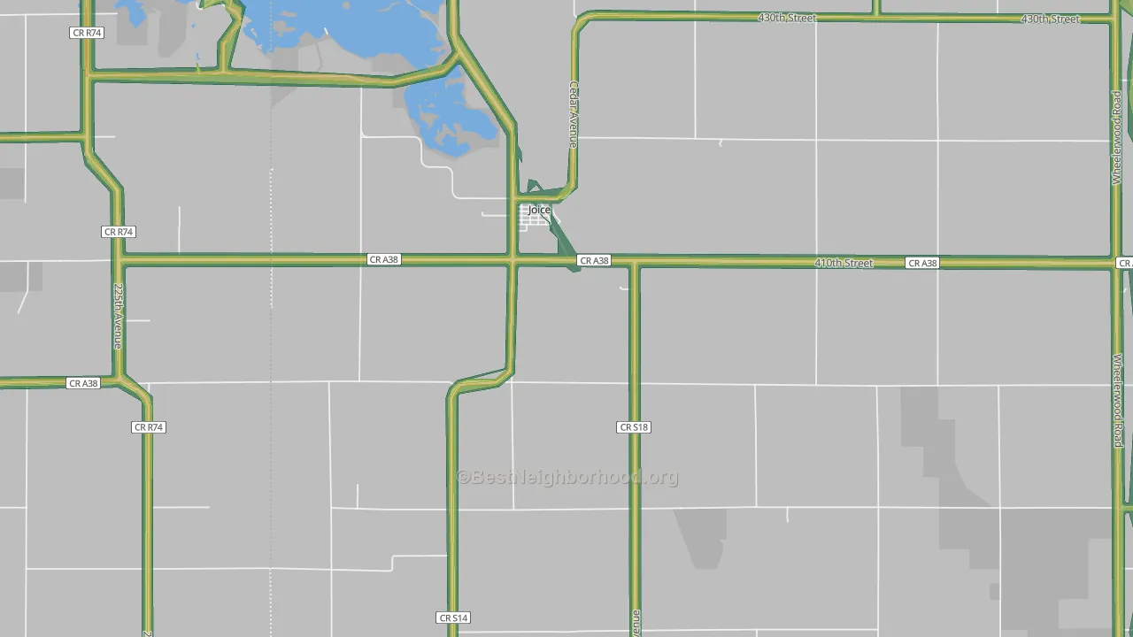 50446, IA Map of Noise Levels in 50446