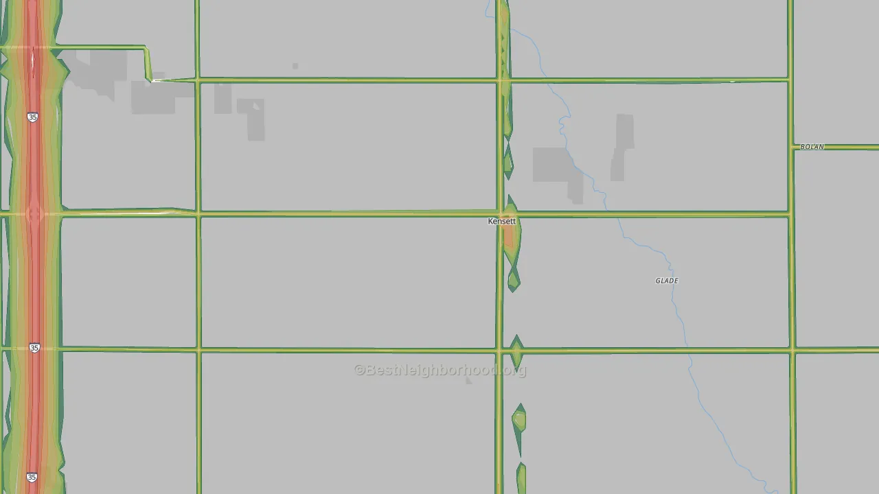50448, IA Map of Noise Levels in 50448