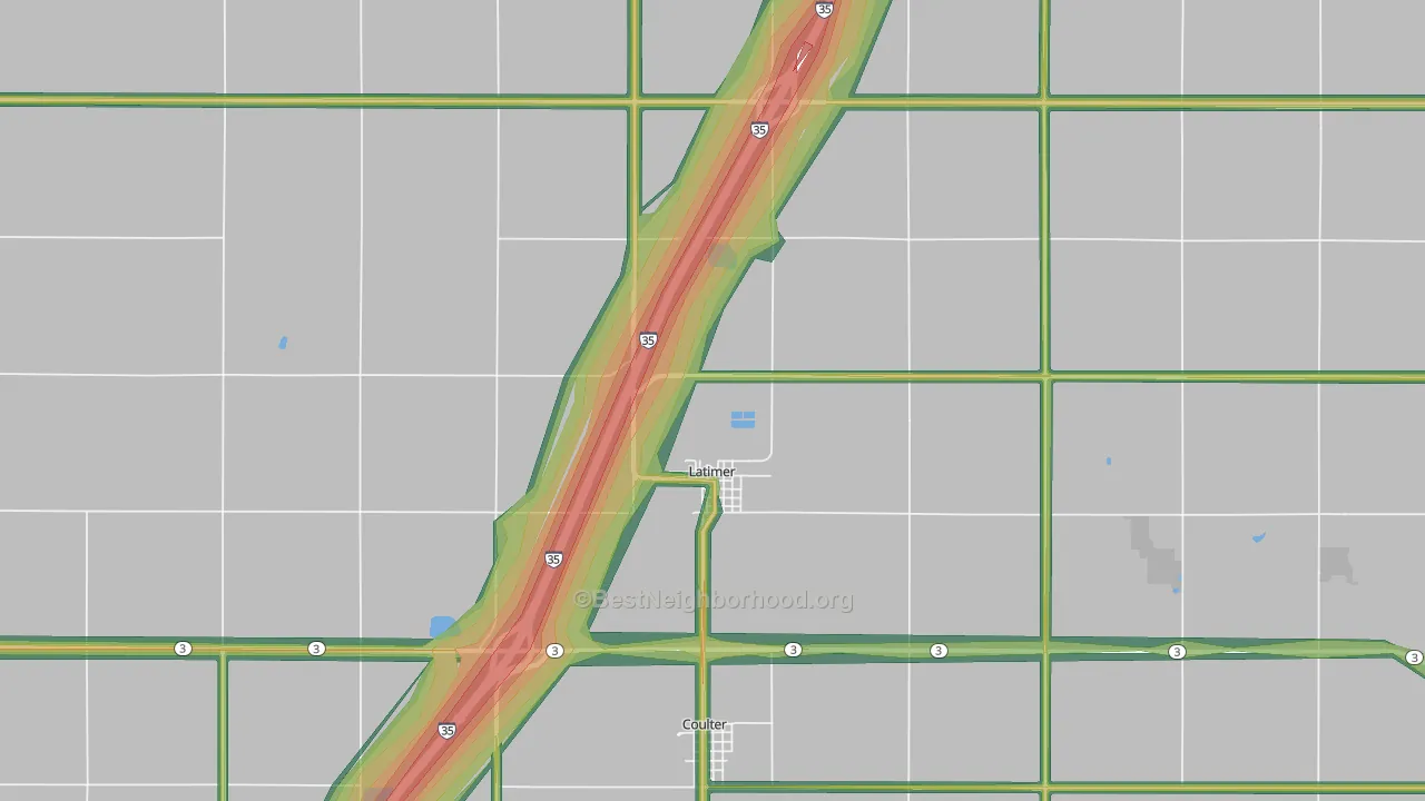 50452, IA Map of Noise Levels in 50452