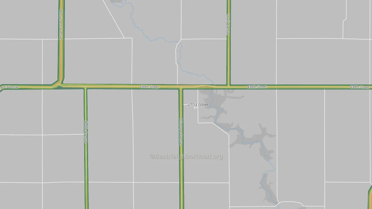 50454, IA Map of Noise Levels in 50454