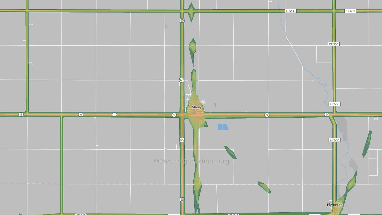 50456, IA Map of Noise Levels in 50456