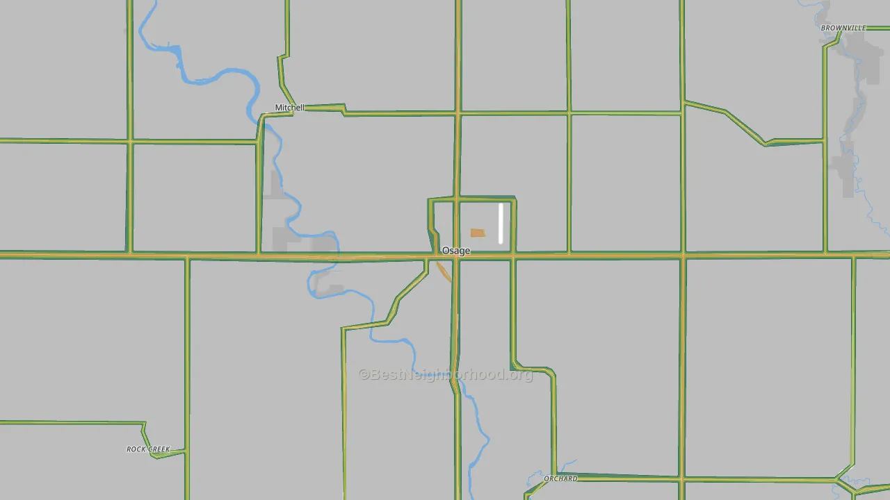 50461, IA Map of Noise Levels in 50461