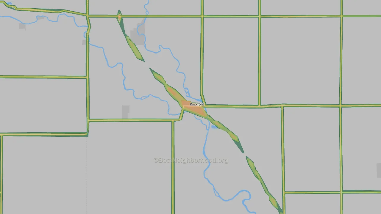 50468, IA Map of Noise Levels in 50468