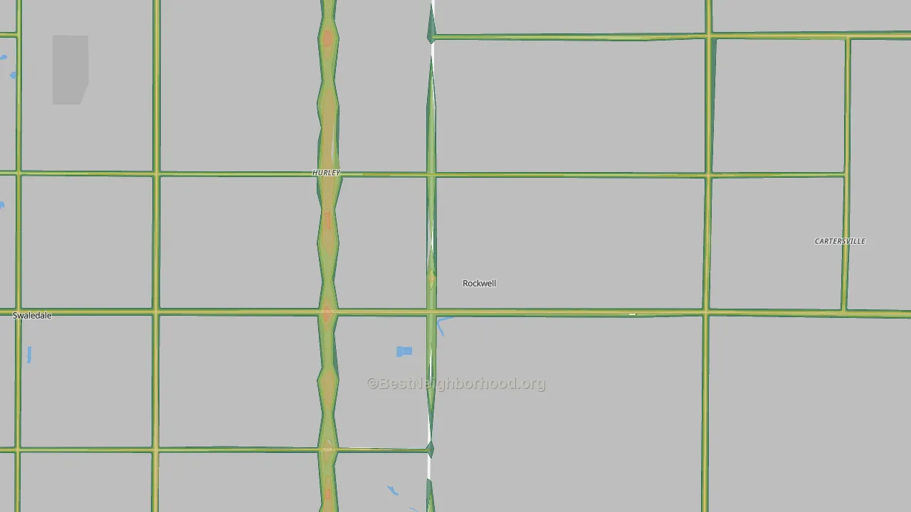 50469, IA Map of Noise Levels in 50469