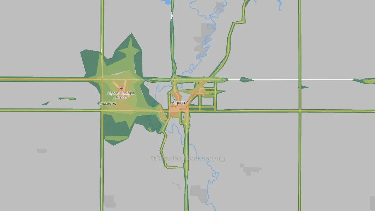 50511, IA Map of Noise Levels in 50511
