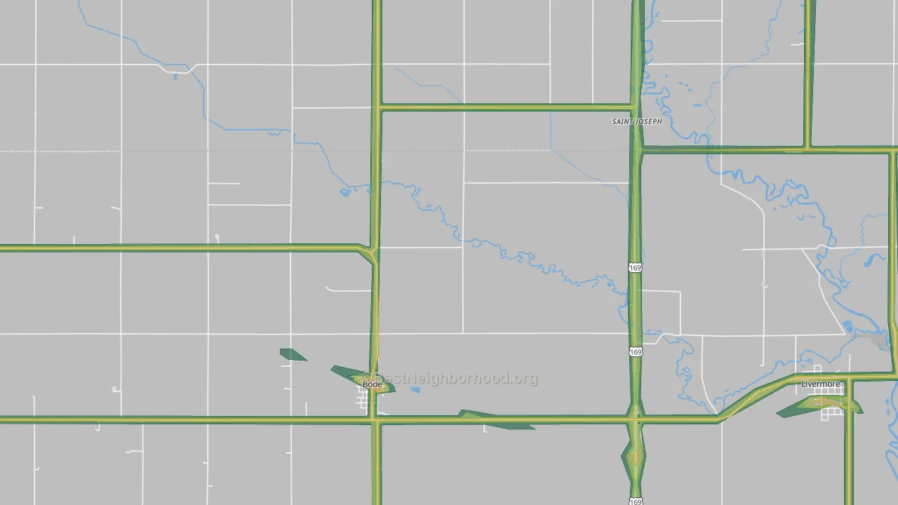 50519, IA Map of Noise Levels in 50519