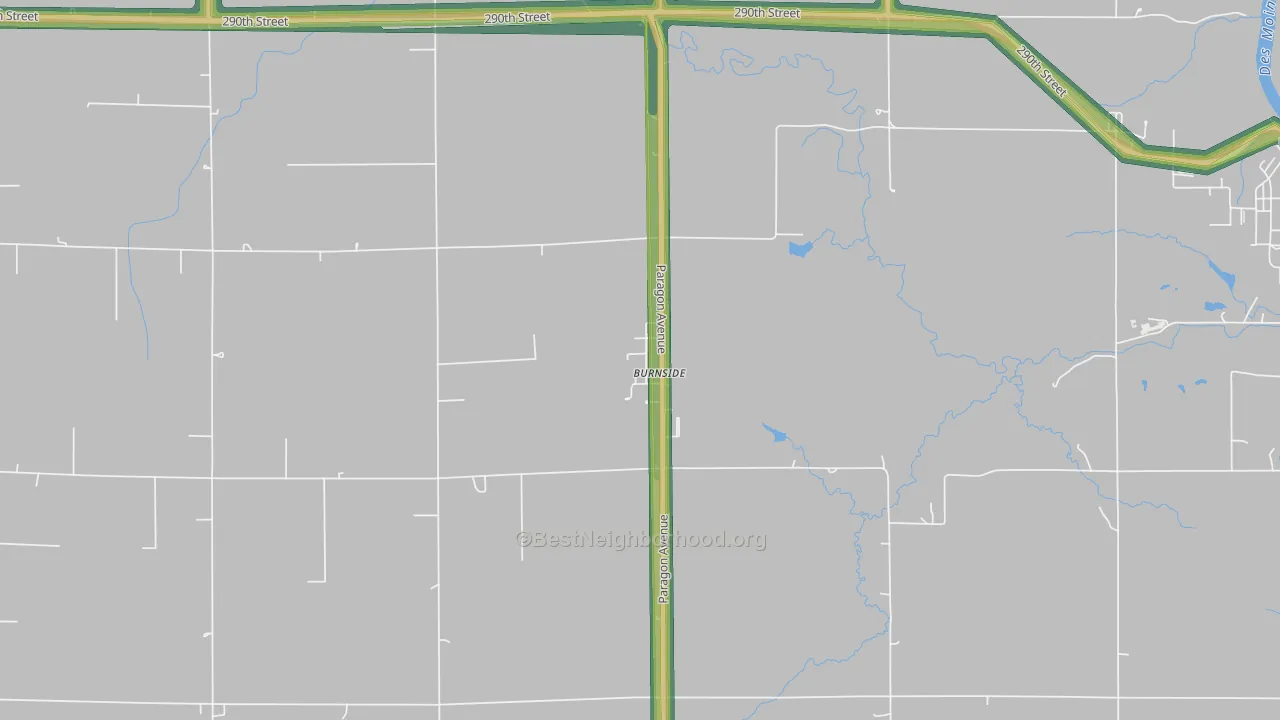 50521, IA Map of Noise Levels in 50521