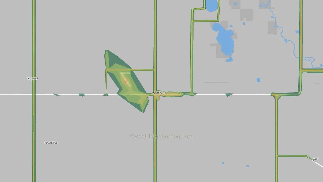 50525, IA Map of Noise Levels in 50525