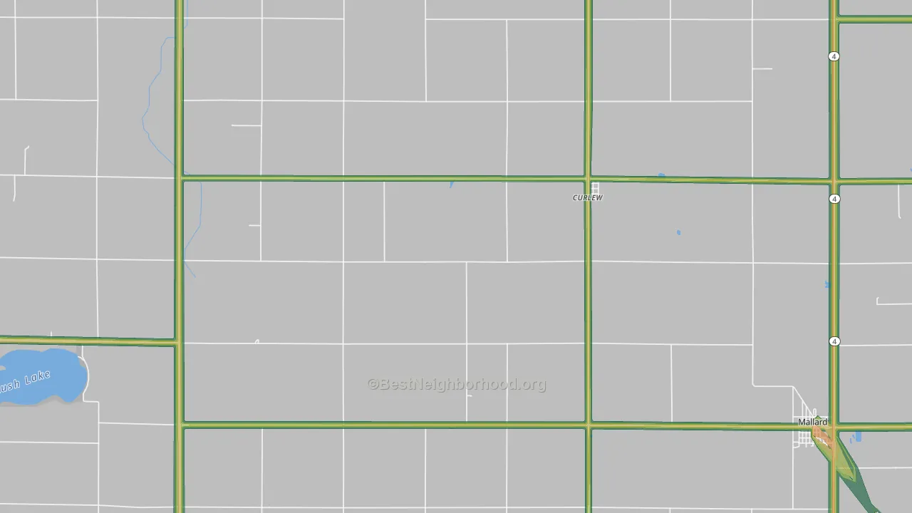 50527, IA Map of Noise Levels in 50527