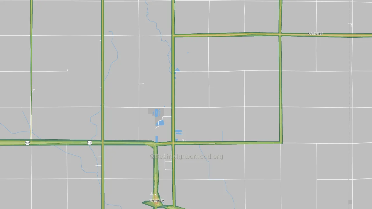 50528, IA Map of Noise Levels in 50528
