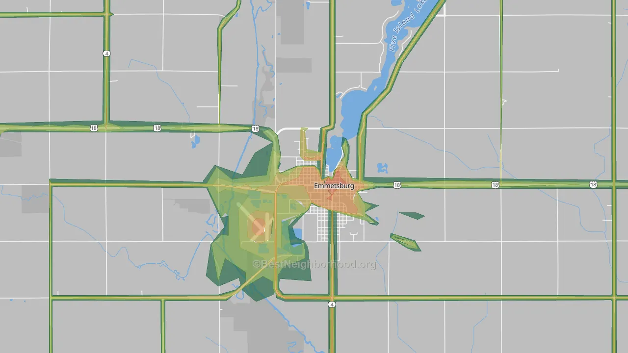 50536, IA Map of Noise Levels in 50536