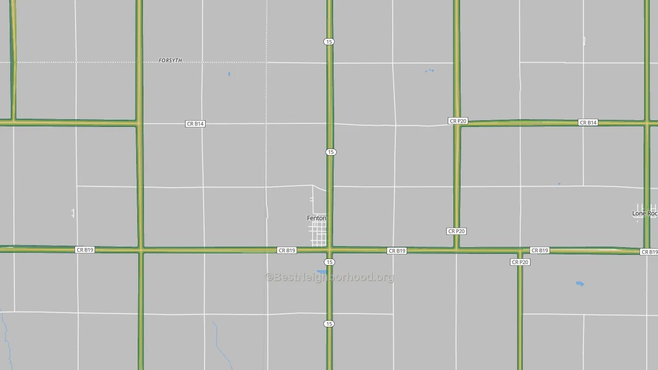 50539, IA Map of Noise Levels in 50539
