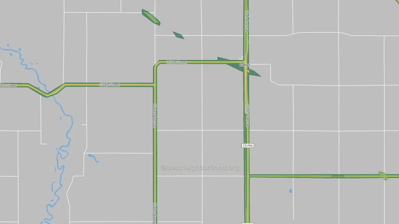 50545, IA Map of Noise Levels in 50545