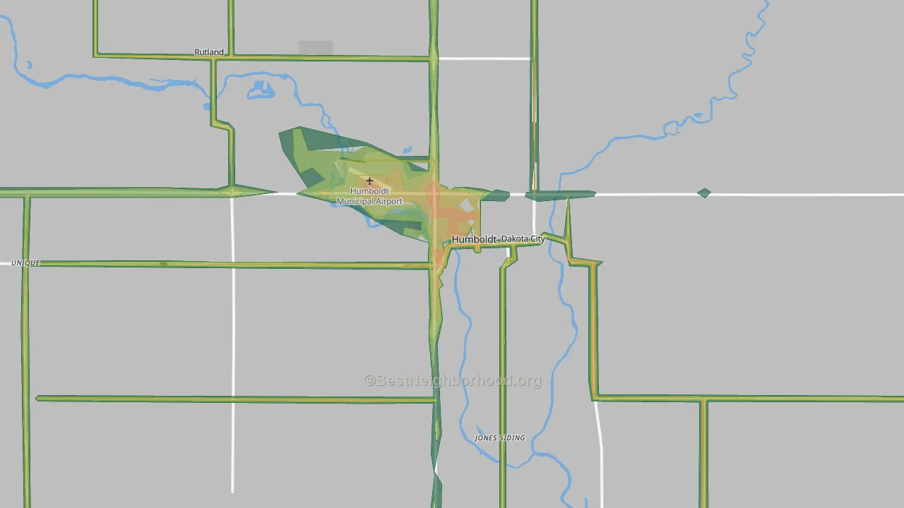 50548, IA Map of Noise Levels in 50548