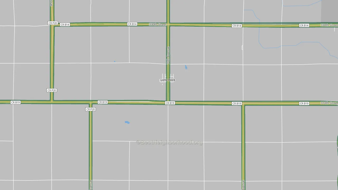 50559, IA Map of Noise Levels in 50559