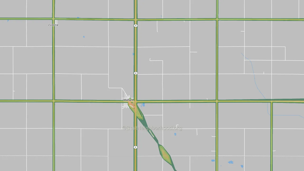 50562, IA Map of Noise Levels in 50562