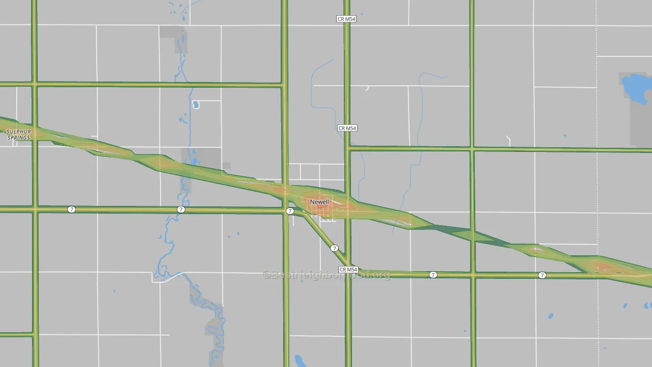 50568, IA Map of Noise Levels in 50568