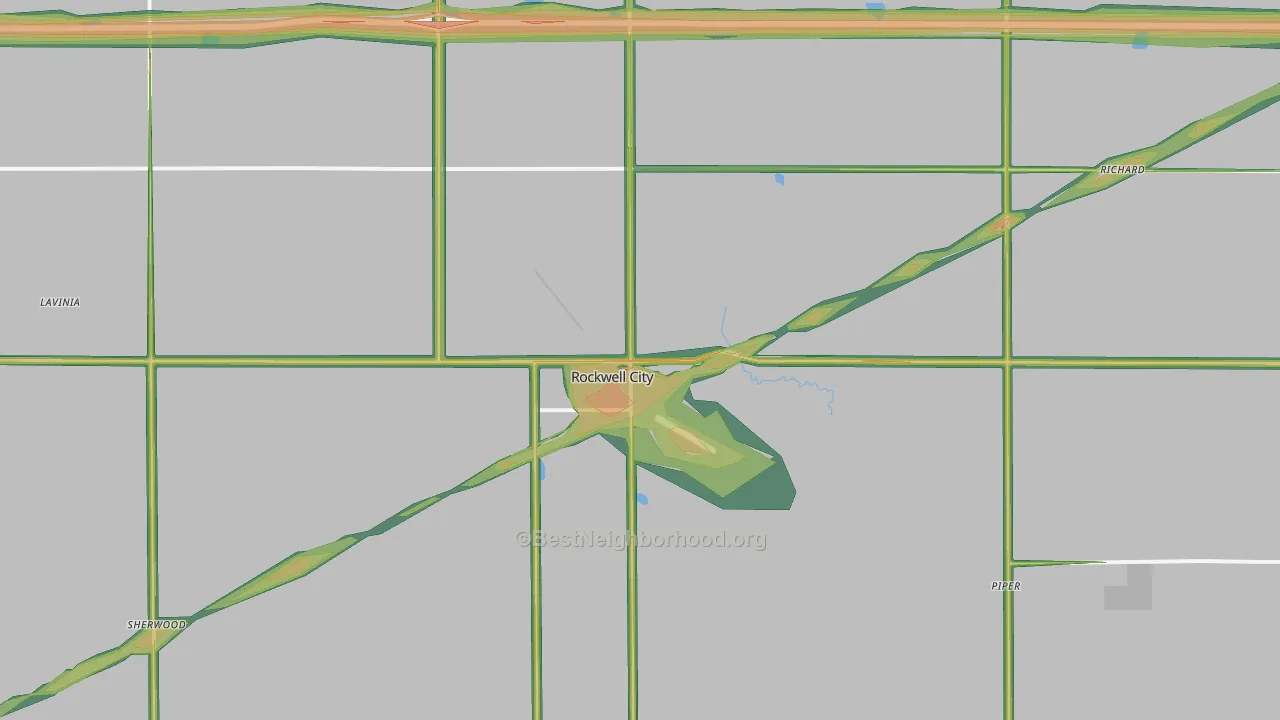 50579, IA Map of Noise Levels in 50579