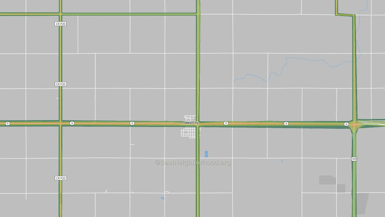 50590, IA Map of Noise Levels in 50590