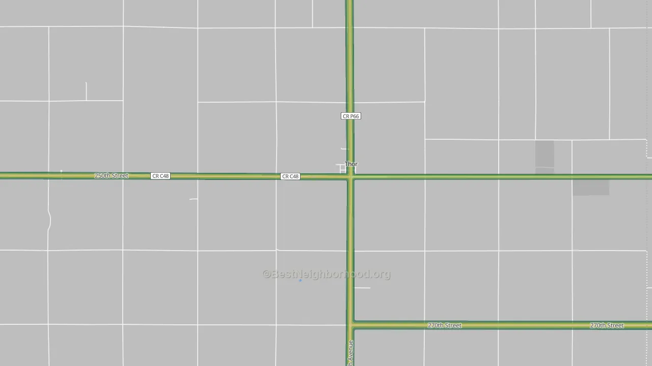 50591, IA Map of Noise Levels in 50591