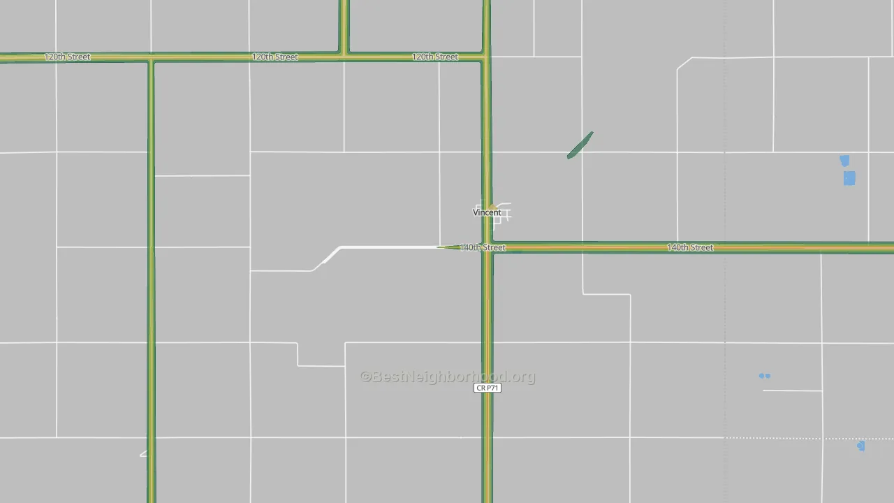 50594, IA Map of Noise Levels in 50594