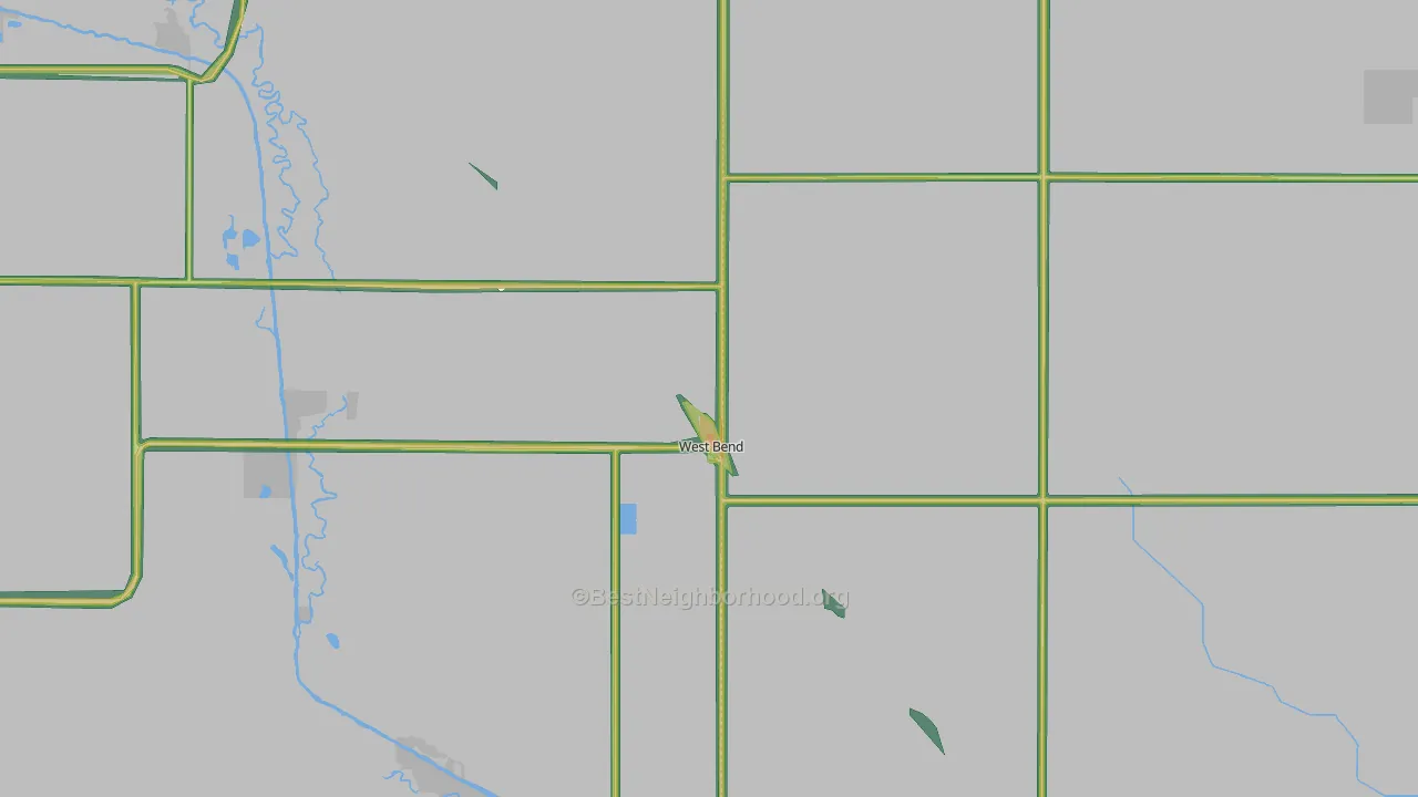 50597, IA Map of Noise Levels in 50597