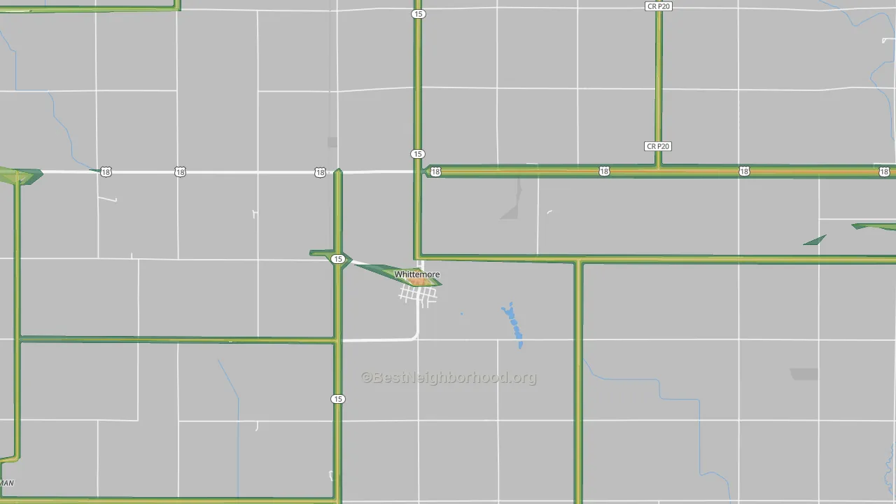 50598, IA Map of Noise Levels in 50598