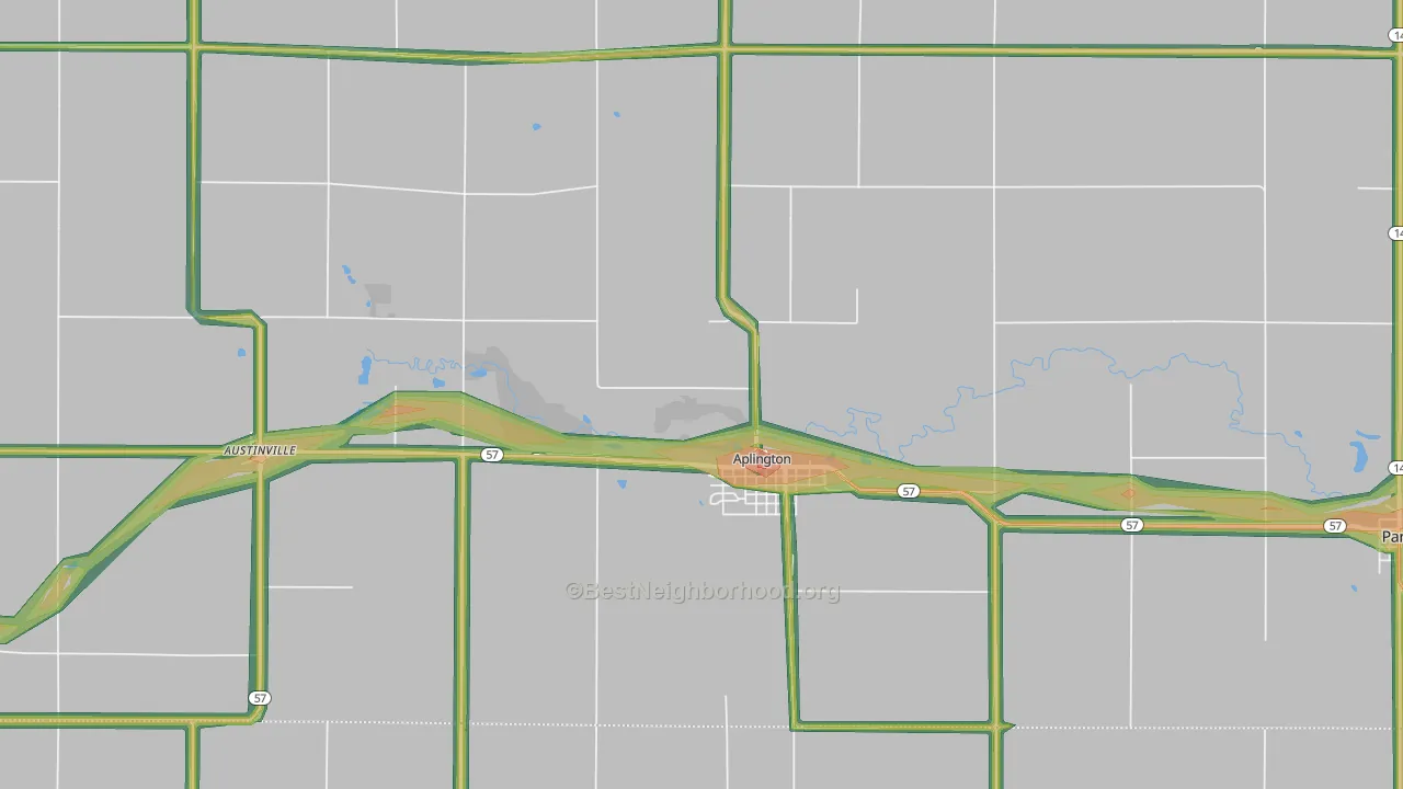 50604, IA Map of Noise Levels in 50604