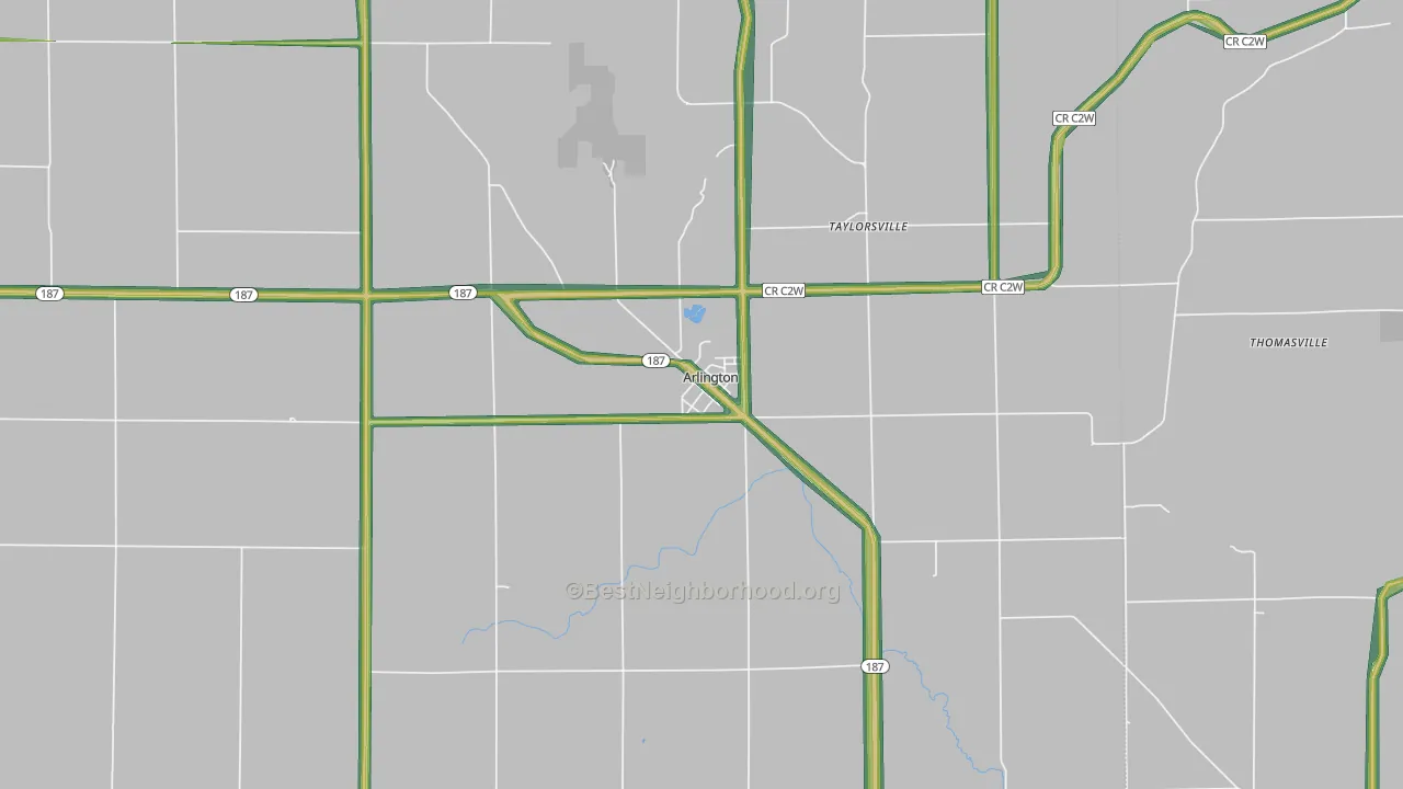 50606, IA Map of Noise Levels in 50606