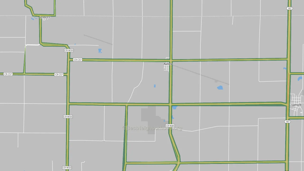50607, IA Map of Noise Levels in 50607