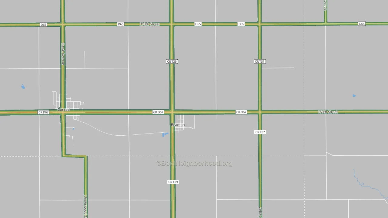 50609, IA Map of Noise Levels in 50609