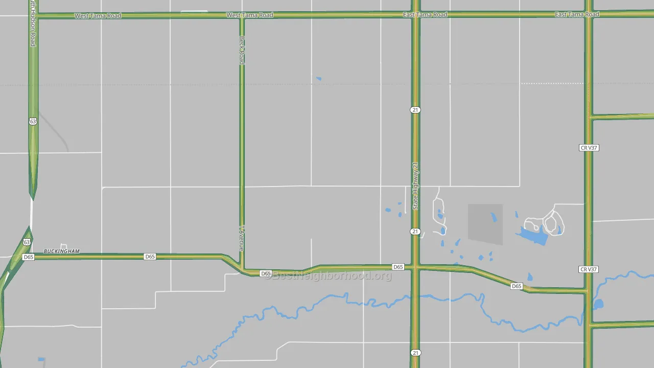 50612, IA Map of Noise Levels in 50612