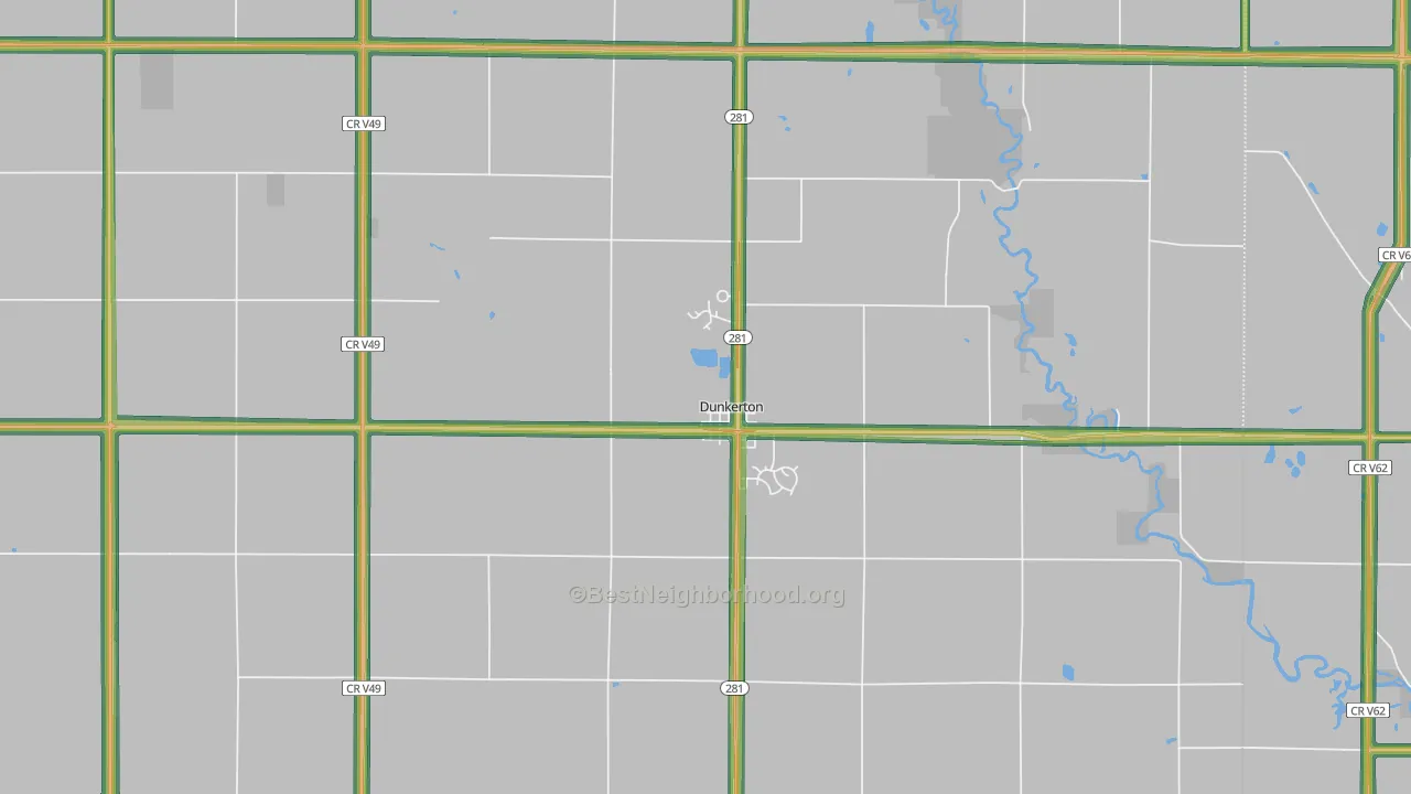 50626, IA Map of Noise Levels in 50626