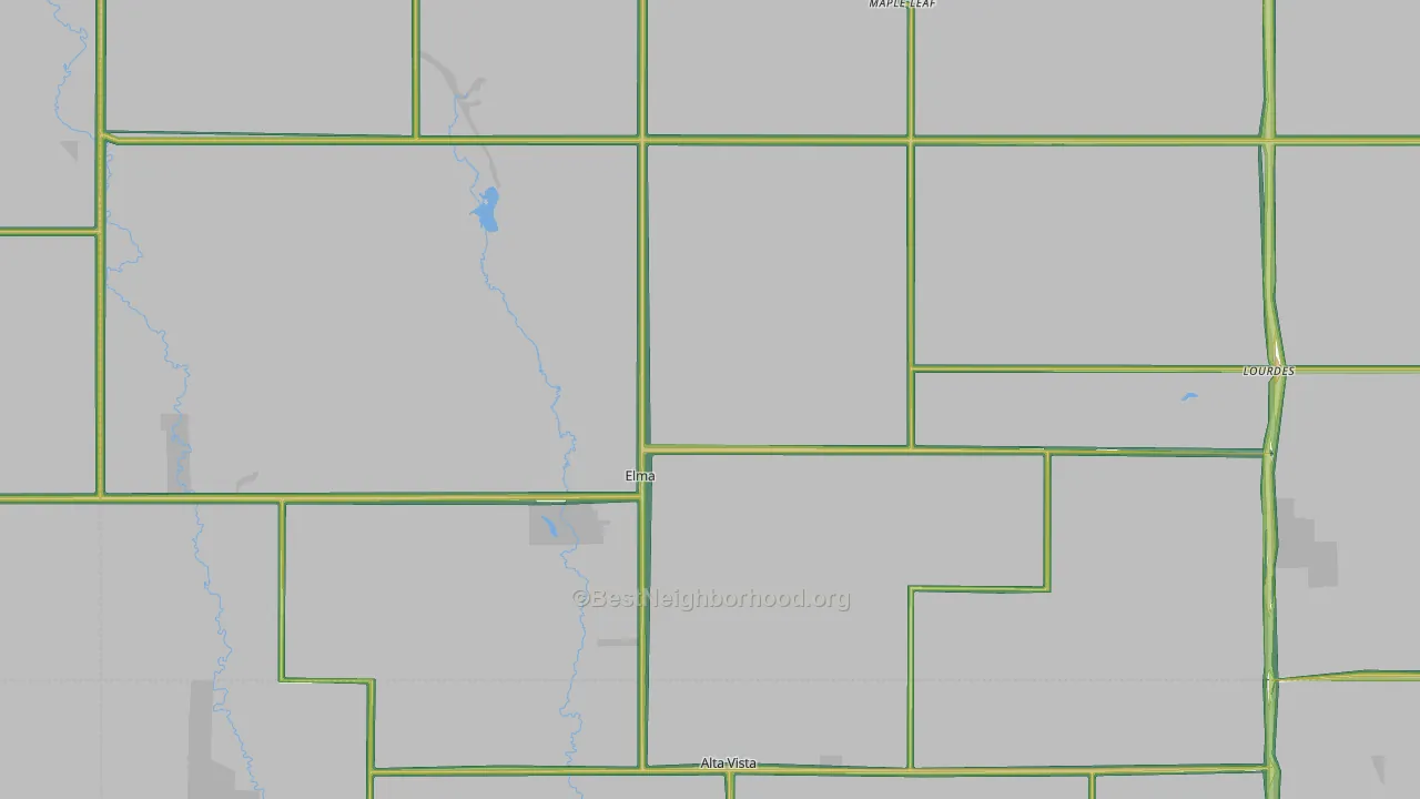 50628, IA Map of Noise Levels in 50628