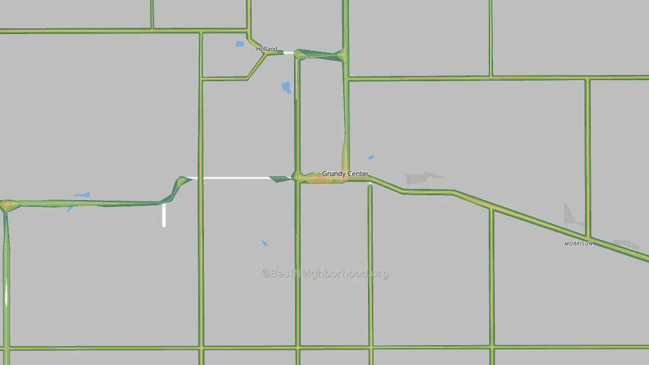 50638, IA Map of Noise Levels in 50638
