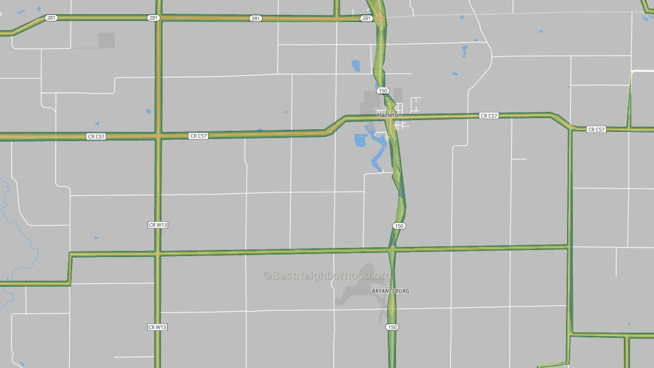 50641, IA Map of Noise Levels in 50641