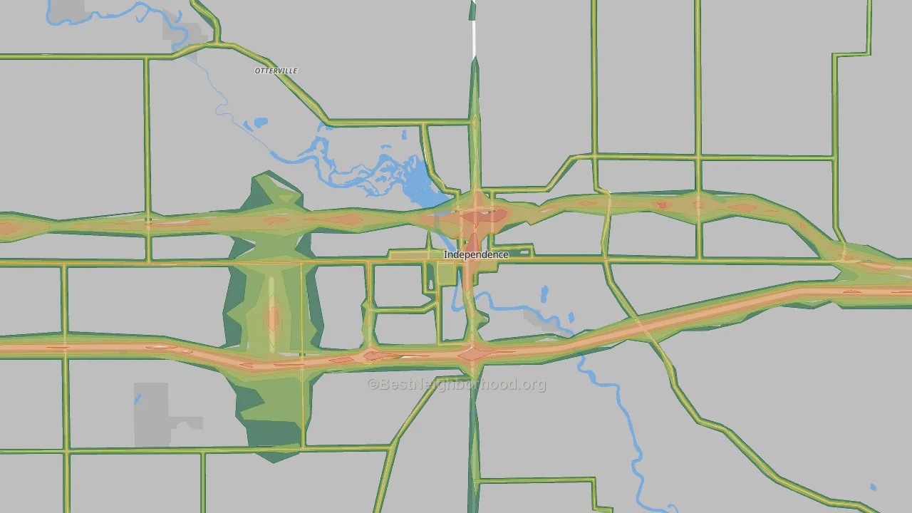 50644, IA Map of Noise Levels in 50644