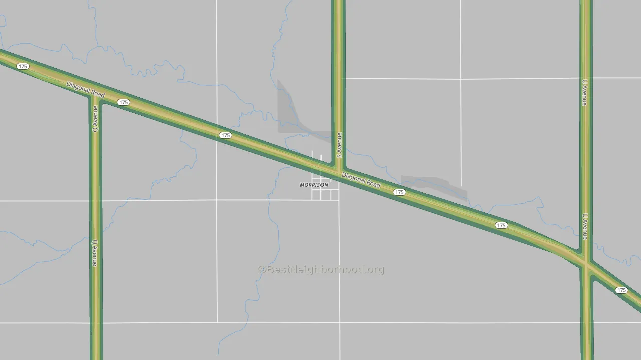 50657, IA Map of Noise Levels in 50657